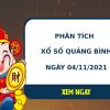 Phân tích XSQB ngày 4/11/2021 hôm nay thứ 5 chuẩn xác