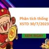 Phân tích thống kê XSTD 30/7/2023