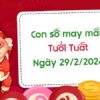 Con số may mắn tuổi Tuất hôm nay ngày 29/2/2024